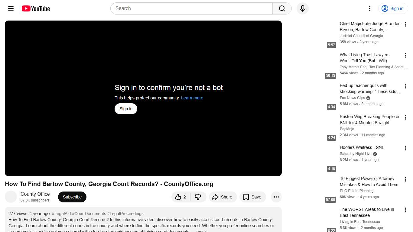 How To Find Bartow County, Georgia Court Records? - CountyOffice.org - YouTube